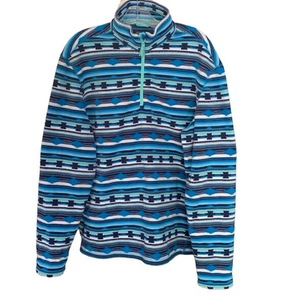 Chubbies Beach Club Western Graphic 1/4 Zip Pullover Fleece Sz L - Picture 1 of 4